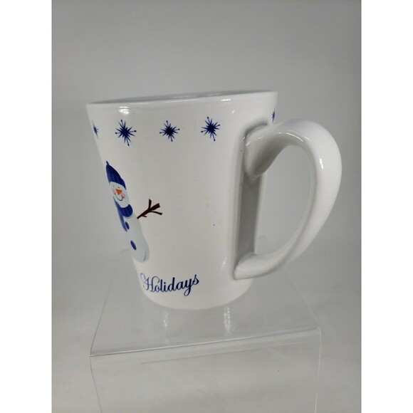 Snowman Happy Holidays Winter Snow Coffee Cocoa Mug Pacific Island Creations - Picture 3 of 10